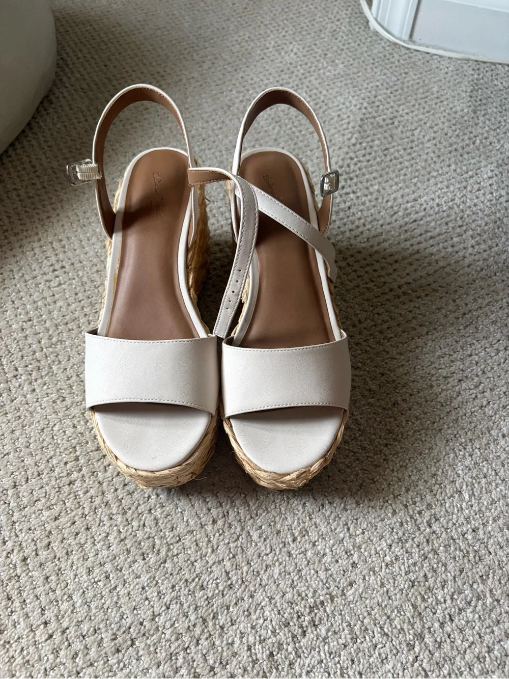Target Cream Espadrille Wedge Sandals